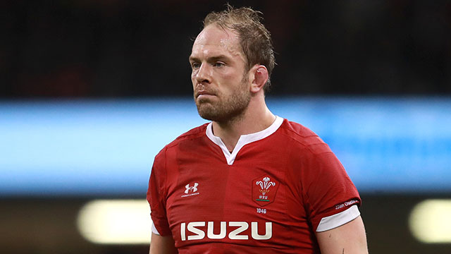 Alun Wyn Jones after the Wales v France match in 2020 Six Nations