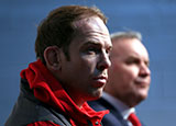 Alun Wyn Jones alongside Wayne Pivac at 2020 Six Nations launch