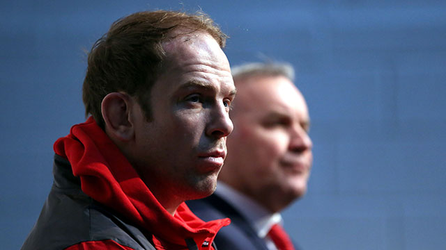 Alun Wyn Jones alongside Wayne Pivac at 2020 Six Nations launch