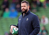 Andy Farrell at Ireland v Scotland match in 2020 Six Nations