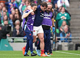 Antoine Dupont leaves the field during Ireland v France match in 2025 Six Nations