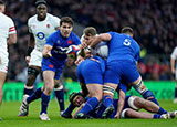 Antoine Dupont playing for France against England during 2023 Six Nations