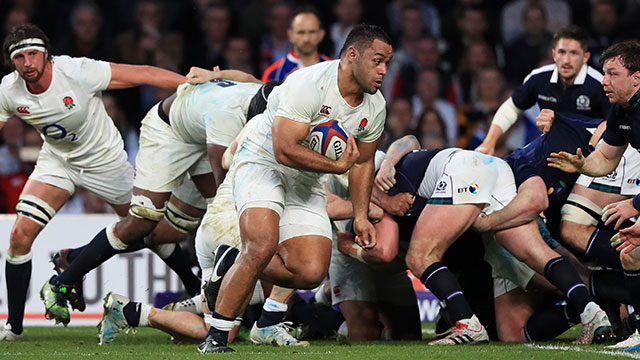 Billy Vunipola in action for England against Scotland