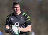 Chris Farrell in training with Ireland