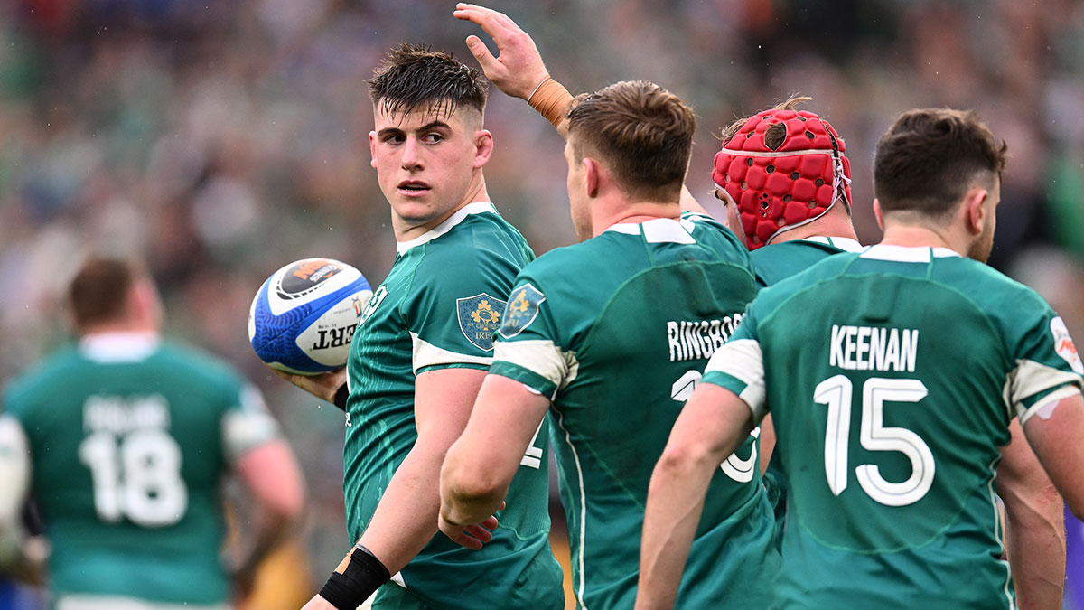 Dan Sheehan after scoring a third try for Ireland against Italy during 2025 Six Nations