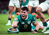 Dan Sheehan scores a try for Ireland v England during 2025 Six Nations