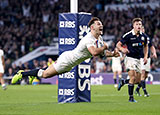 Danny Care scores against Scotland in 2017 Calcutta Cup match