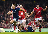 Duhan van der Merwe in action for Scotland against Wales during 2024 Six Nations