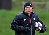 Eddie Jones takes an England training session