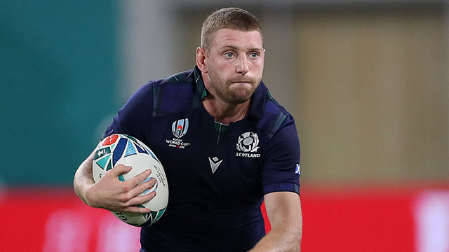 Finn Russell in action for Scotland during 2019 Rugby World Cup