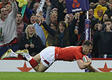 Gareth Davies scores against Scotland in Six Nations