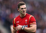 George North playing for Wales