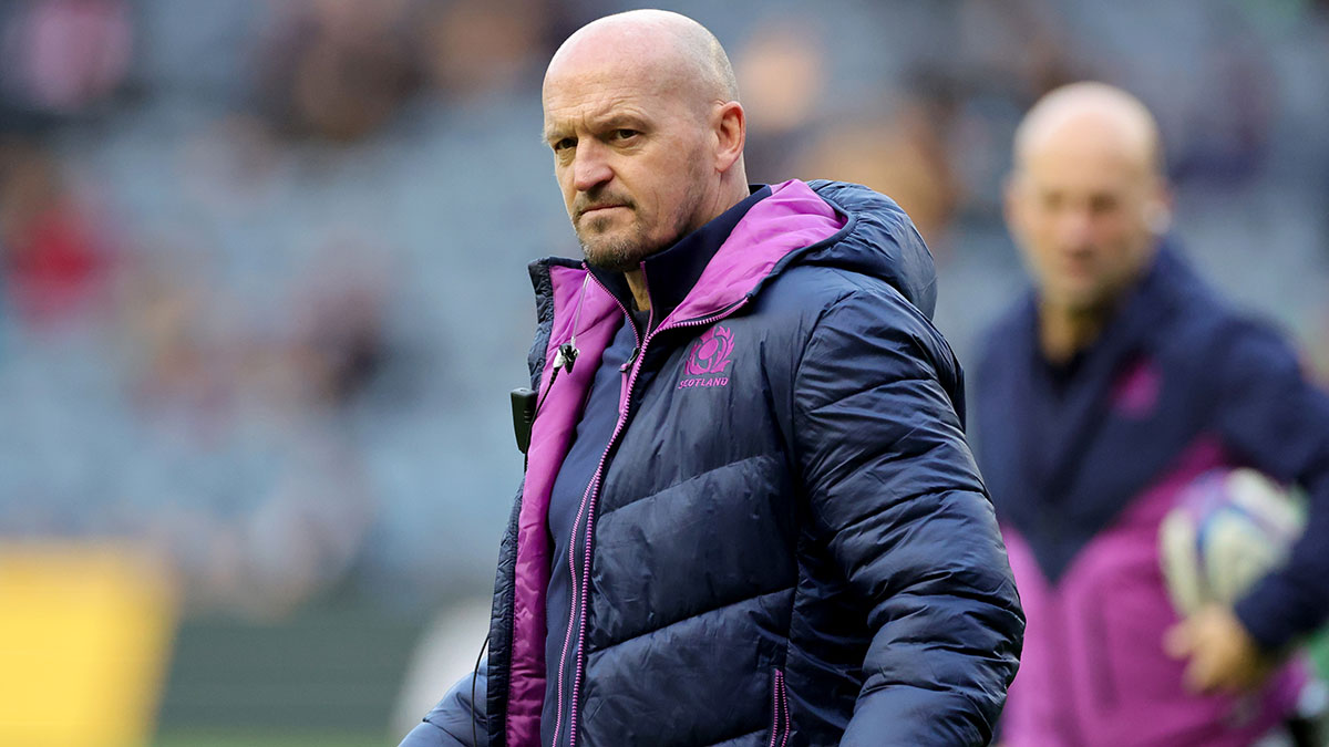Gregor Townsend at Scotland v Argentina match during 2025 Autum Internationals