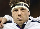 Hamish Watson lines up for Scotland during the 2018 Six Nations