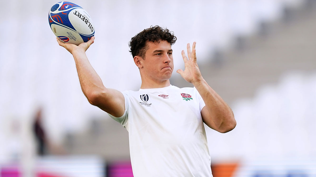 Henry Arundell before England v Argentina match at 2023 Rugby World Cup