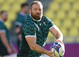 Henry Thomas during Wales training session at 2023 Rugby World Cup