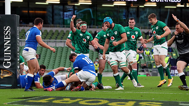 Ireland hammered Italy 50-17 in 2020 Six Nations