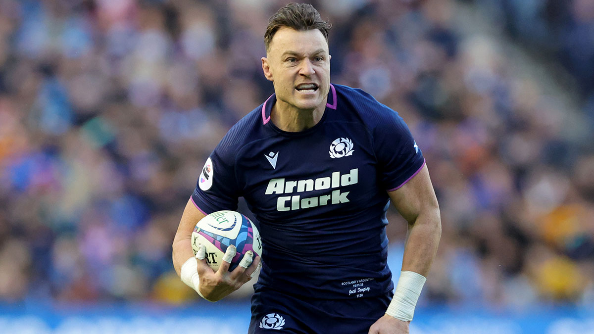 Jack Dempsey in action for Scotland v Argentina during 2025 Autumn Internationals