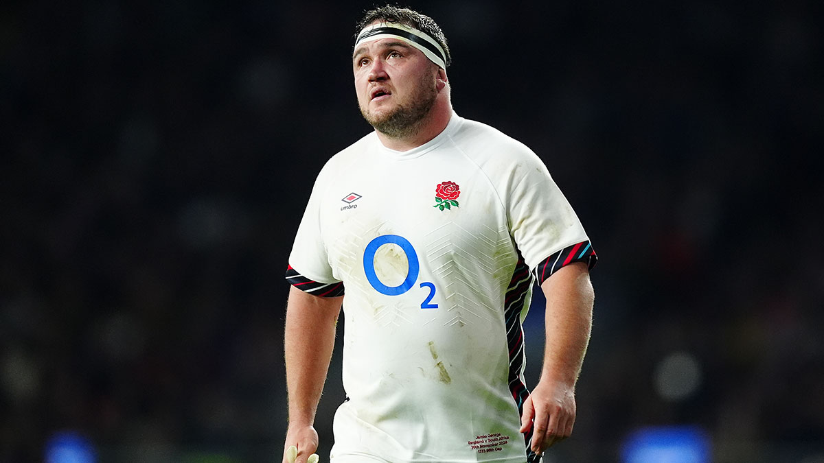 Jamie George during England v South Africa match in 2024 Autumn Internationals