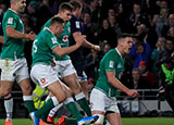 Johnny Sexton scores for Ireland v Scotland in 2020 Six Nations