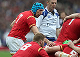 Justin Tipuric in action for Wales