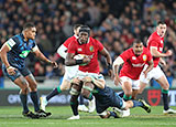 Maro Itoje in action during the Lions tour