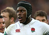 Maro Itoje playing for England