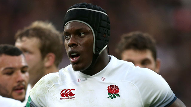 Maro Itoje playing for England