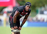 Maro Itoje playing for Saracens