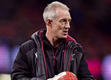 Rob Howley during Wales training session