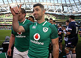 Rob Kearney celebrates after Ireland beat Scotland in Six Nations