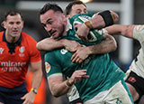 Ronan Kelleher in action for Ireland v Wales during 2026 Six Nations