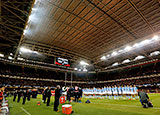 Roof shut at Principality Stadium