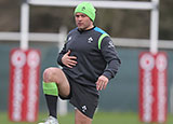 Rory Best in training with Ireland