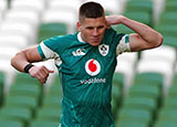 Sam Prendergast during Ireland training session