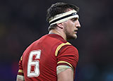 Sam Warburton playing for Wales