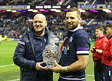 Scotland head coach Gregor Townsend and captain John Barclay