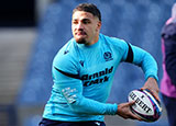 Sione Tuipulotu at team run ahead of Scotland v France match in 2026 Six Nations