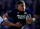 Sione Tuipulotu in action for Scotland v France during 2026 Six Nations
