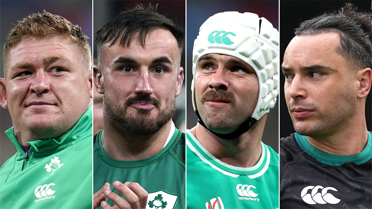 Tadhg Furlong, Ronan Kelleher, Mack Hansen and James Lowe