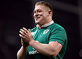 Tadhg Furlong playing for Ireland