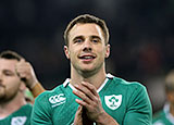 Tommy Bowe playing for Ireland