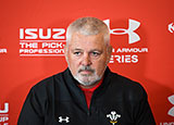 Warren Gatland at Wales press conference