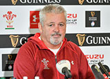 Warren Gatland at Wales squad announcement