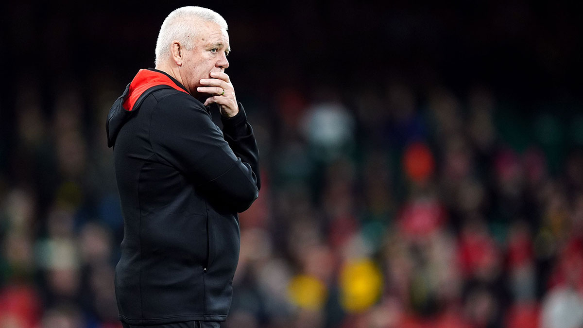 Warren Gatland at Wales v South Africa match during 2024 Autumn Internationals