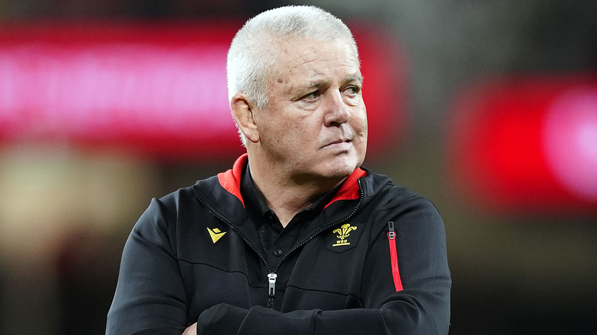 Warren Gatland at Wales v South Africa match during the 2024 Autumn Internationals