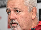 Warren Gatland at a Wales press conference in January 2019