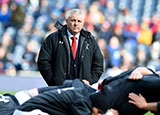 Warren Gatland before the Scotland v Wales match in 2019 Six Nations