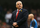 Warren Gatland during the Wales v England 2019 Six Nations match