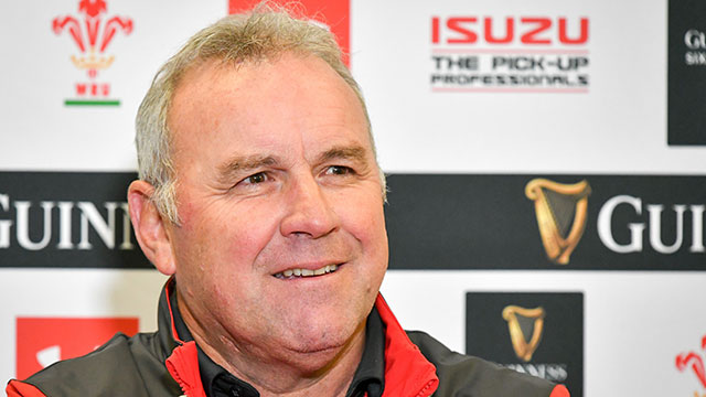 Wayne Pivac at Wales Six Nations squad announcement